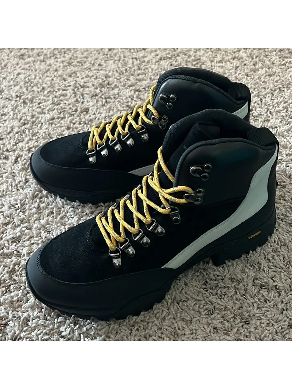 J. Linderberg Hiker High Boots in Black, Size 42 New in Box